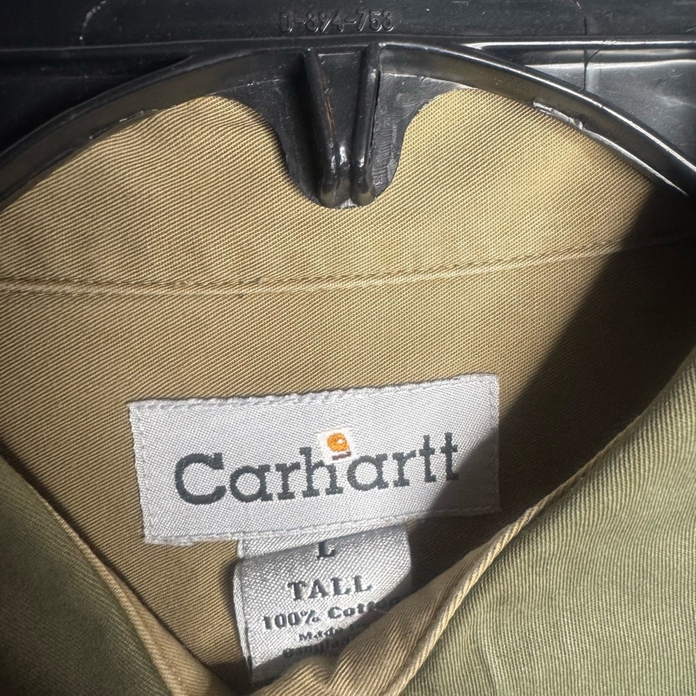 Carhartt Olive Button-Up Shirt - Picture 5 of 9
